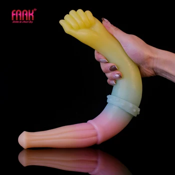 FAAK 41cm Mult Butt Plug din Silicon Moale Dublu Vibrator de Culoare Multi Masturbari Jucarii Sexuale Pentru Lesbiene Fantezii Erotice Produs Anal Masaj