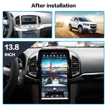 Android 8.1 4G+64GB Tesla stil Auto Navigatie GPS DVD Player Pentru Chevrolet Captiva 2013-2017 Auto stereo multimedia player unitate