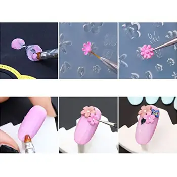 CPDD 12buc Dimensiune Mini Nail Art Silicon Mucegai Frunze, Flori, Animale Șablon Gel Acrilic Instrumente de Rășină Mucegai de Luare de Bijuterii Instrumente