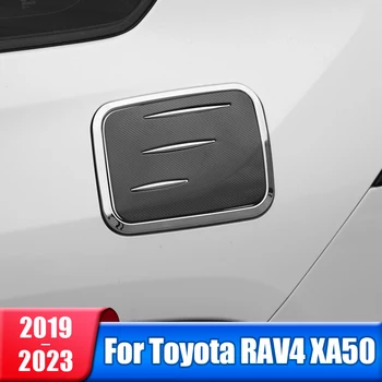 Combustibil auto a Capacului Rezervorului de Ulei Garnitura Capacului de Autocolant Pentru Toyota RAV4 2019 2020 2021 2022 2023 RAV 4 XA50 Hibrid ABS, fibra de Carbon, Accesorii