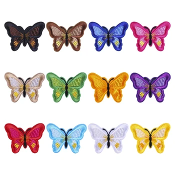 10 Bucati Multicolore Fluture de Cusut/de Fier Pe Aplicatii de Broderie Patch-uri pentru Arte Meserii DIY Decorare T-Shirt, Jacheta Pantofi