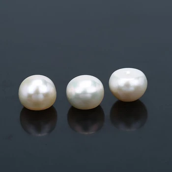 De înaltă Calitate Vrac Butonul de Perle 6.5-7mm Naturale de Cultură de apă Dulce Pearl Jumătate Gaura Vrac en-Gros Butonul de Perle Colier