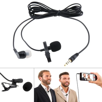 4 Pol de 3,5 MM Mini-Căști Microfon Costum de Telefon Mobil DSLR Clip-on Rever Microfoane Condensator pentru Înregistrarea Vorbind