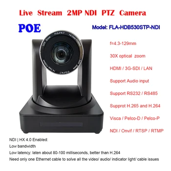HDMI 1080P 3G-SDI 60Fps 30X zoom optic HD-IP POE NDI conferințe video Camera
