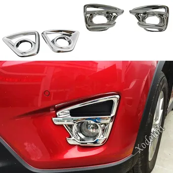 Pentru Mazda CX-5 CX5 2012 2013 2014 2015 2016 Corpul lămpii de Ceață Față Lampă Cadru Stick Styling ABS Cromat Capac Ornamental Stick Spranceana