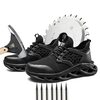 Barbati Pantofi Casual Pantofi de protecție din Oțel Toe Pantofi pentru Bărbați Puncție Rezistent Sparge Rezistent la Muncă pentru Bărbați Pantofi pentru Bărbați Pantofi de protecție Boo
