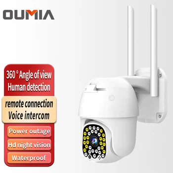 HD WIFI Camera IP de Securitate în aer liber Plin de Culoare 360° Supraveghere Wireless AP Hotspot Omului de Urmărire Interior Monitor Video