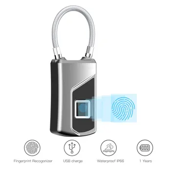 De mare Viteză Electronic de Amprente Lacăt Mini rezistent la apa de acces fără cheie Cabinet Sac Biometrice Dmart Inteligente de Securitate de blocare a Ușii