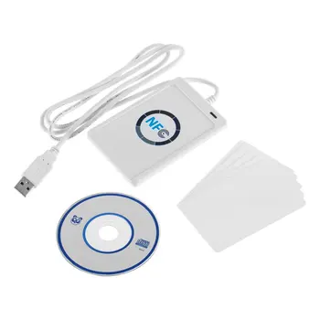 NFC, RFID Contactless Smart Cititor de Scriitor Duplicator Scriere Clone Software-ul USB S50 13.56 mhz + SDK+ 5pcs Mifare Card IC ACR122U