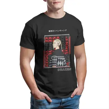 Bărbați T-Shirt Draken Tokyo Răzbunătorul Noutate Din Bumbac Tricouri Maneca Scurta Anime Japonez Tricouri Crewneck Plus Dimensiunea Îmbrăcăminte