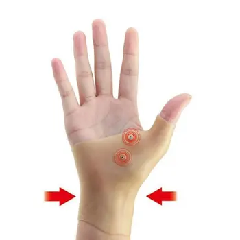 Terapia Magnetică Încheietura Mâinii Mână Deget Suport Mănuși Silicon Gel Artrita Presiune Corector Masaj Ameliorarea Durerii Mănuși
