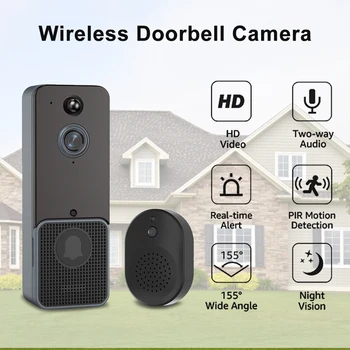 T6 Smart Wireless Video Sonerie Wireless WiFi 720P Viziune de Noapte Interfon Voce Electronic de Clopot Ușă Smart Home Security Camera