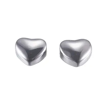 10buc 304 din Oțel Inoxidabil Inima Margele Antichități Argint Culoare pentru a Face Bijuterii DIY Brățară Colier Accesorii pentru Decor 8x9x5mm