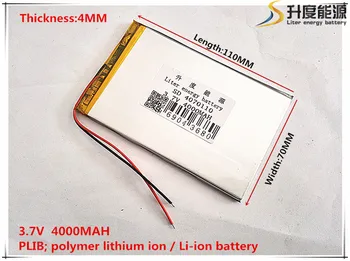 Tablet pc [4070110] 3.7 V,4000mAH (polimer litiu-ion baterie) Li-ion baterie pentru tableta pc de 8 inch 9inch Tablet pc