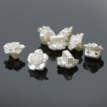 100buc/lot 12x18mm ABS Fildeș Flori Simulate Perla Margele Farmece a Face Bijuterii Material Meserii DIY de Cusut de LA Pearl Floare