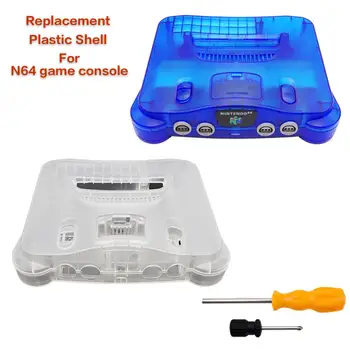Inlocuire Carcasa De Plastic Translucid Caz Compatibil Nintendo N64 Retro Joc Video Consola Transparent Cutie Accesorii De Joc