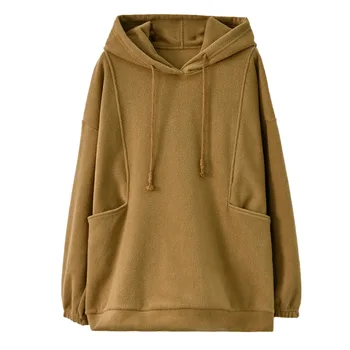 Supradimensionat Fleece Hoodie Pentru Femei Tricou Toamna Iarna Haine M,L