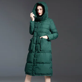 Cald Geci de Iarna cu Gluga Jos Paltoane pentru Femei de Îmbrăcăminte coreeană Casual Puffer Jacheta Chaqueta De Mujer Zm1212