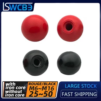 Miez de fier bachelită ball mâner roșu balonul rotund minge de plastic filet interior joystick ocupa M6M8M10M12M16