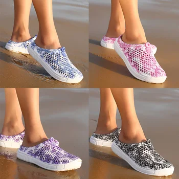 2022 Femei Casual Saboți Sandale EVA Usoare Sandale de Plaja pentru Femei de Vara Aluneca pe Flip-Flops Pantofi de Acasă Pantofi pentru Femei