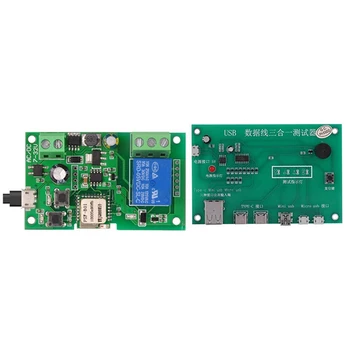 1buc Ewelink Wifi Inteligent Comutator Releu Modulul & 1buc 3 În 1 Cablu USB Triada Tester Cablu de Încărcare de Testare sitului pentru respectivul Card-C