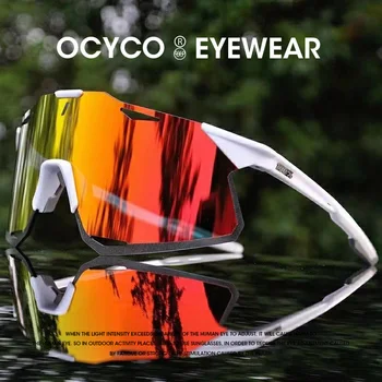 OCYCO Ultralight-O bucată de sex Masculin Sportive Fara rama Ciclism ochelari de Soare Barbati Gol Afară de Ciclism Ochelari De Sol UV400 Ochelari Ochelari de cal