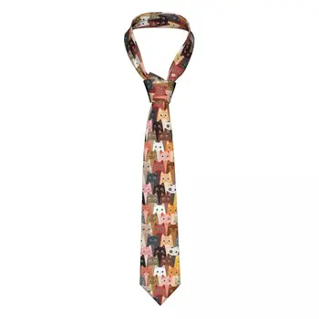 Pisicile Cravate Unisex Poliester 8 cm Animal Gât Cravate pentru Barbati Slim Costume Clasice Accesorii Cravata de Afaceri