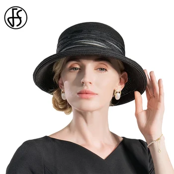 FS Nunta de Lux Palarii Pentru Femei Elegante Biserica Vizorul Pălăriile Doamnelor Pălării de Moda Casual, de Plaja Cap Chapeau Femme