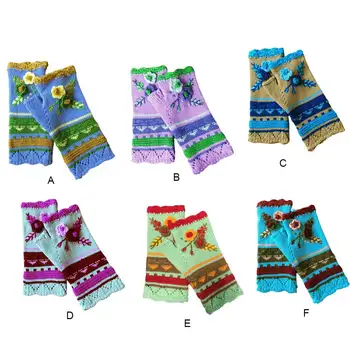 Mănuși Tricotate Manual Cu Un Deget De Tricotat Vreme De Toamnă Îmbrăcăminte Îngroșarea Cald Moda Fara Degete Moi Fete