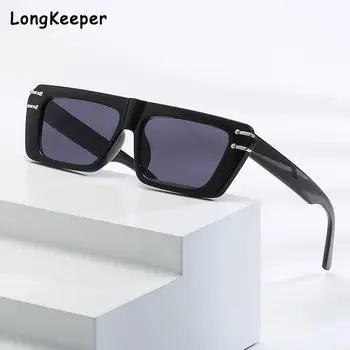 Retro Dreptunghi Bomboane de Culoare ochelari de Soare Femei de Moda Negru Maro Degrade de Nuante UV400 Brand Designer de Bărbați Pătrat Ochelari de Soare