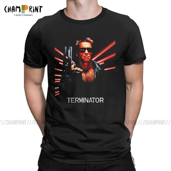 Arnold Schwarzenegger Tricouri Barbati Terminator Si-fi gratuit Film Hipster Bumbac Tricou Tricou Maneca Scurta de Mari Dimensiuni de Îmbrăcăminte