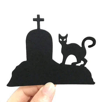 Tăiere de Metal Moare de Halloween Mormântul Cat 2020 Meserii Matrita Pentru DIY Scrapbooking Hârtie/Foto Carduri de Relief Mor