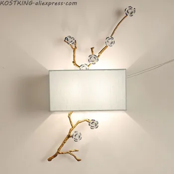 Chineză stil tesatura lampă de perete modernă lumini de perete pentru casa