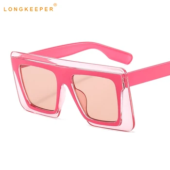 LongKeeper Supradimensionat ochelari de Soare Femei 2020 Epocă Pătrat Ochelari de Soare Femei Brand de Lux Ochelari de Nuante lunette de soleil femme