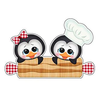Chef Pinguin Îndrăgostiților Cuplu de Tăiere de Metal Moare Animal Baby Doll Matrita pentru DIY Scrapbooking Carduri Decorative