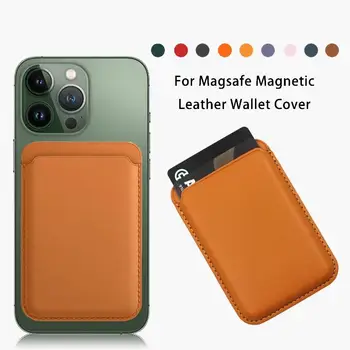 Pentru Magsafe Magnetic Card Titular de Caz Pentru iPhone 14 13 11 12 Pro MAX Portofel din Piele Acoperi XR XS MAX Card Husă de Telefon de Adsorbție