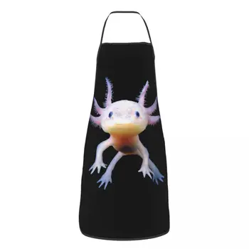 Drăguț Salamandra Axolotl Șorț Adulți Femei Bărbați Chef Tablier Bucătărie pentru Gătit Bucătărie Amfibieni Mexican de Mers pe jos de Pește Grădinărit