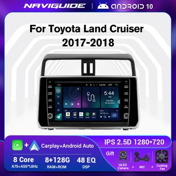 2DIN Android10 Pentru Toyota Land Cruiser Prado 150 2017-2018 Multimedia Auto Viedo Player Auto cu Radio Stereo Receptor GPS de Navigare