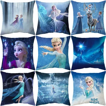 45x45cm Disney 25 De Stil Frozen Elsa Anna Pernă de Desene animate Anime Imprimarea față de Pernă de Pluș Jucării, Decorațiuni Cadouri pentru Copii