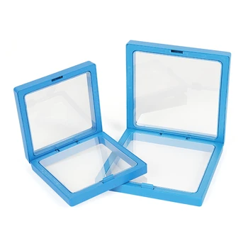 noul plastic albastru cercei bijuterii display cutie de depozitare femei pandantiv inel brățară vitrina de bijuterii organizator portabil 3 culori