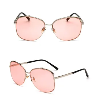 Ocean ochelari de Soare ochelari de soare moda noua metal uv400 ochelari de soare supradimensionați rotund ochelari de soare UV400 femei ochelari de soare