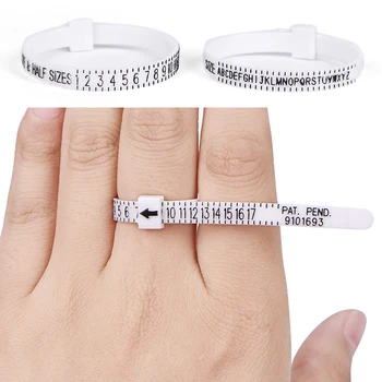 1 buc UNIT, NE-Ring Sizer Măsură Degetul Indicator Pentru Nunta Trupa Inel de Logodna Noi