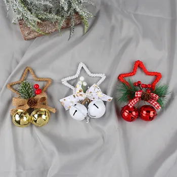 Navidad 2023 Anul Nou Cadou De Crăciun Pom De Crăciun Decorare Pandantiv Con De Pin Pentagrama Bell Pandantiv Decor De Crăciun 2022 Noi
