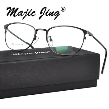 Magic Jing din oțel inoxidabil miopie ochelari ochelari full rim bărbați baza de prescriptie medicala ochelari RX rame optice 1202