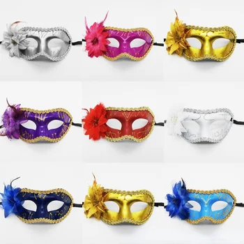 20buc Mascaradă Masca pentru Femei Dantelă Flori de Carnaval Mardi Gras Masti Bal de liceu Bar Costum de Nunta Petrecere de Ziua de Halloween