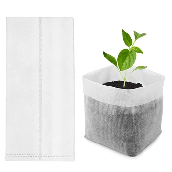 100buc Diferite Dimensiuni Biodegradabil, Non-țesute Răsad Vase Eco-Friendly de Plantare Saci Pepinieră Sac de Plante Cresc Pungi pentru gradina
