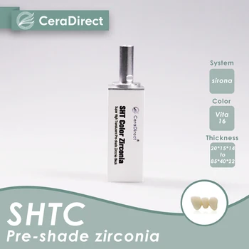 Ceradirect SHTC pre-umbrită dentare zirconiu Sirona sistem ... pentru laborator dentar CAD/CAM