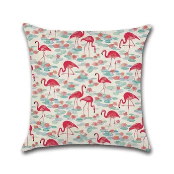 Frumos și drăguț flamingo imprimare pernele de acoperire flamingo de pernă decorative canapea de pernă față de pernă