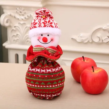 1buc Santa Saci de Cordon Crăciun Pungi de Cadouri Design 3D Tesatura de Crăciun Pungi pentru Petrecerea de Craciun Consumabile Ornamente de Crăciun