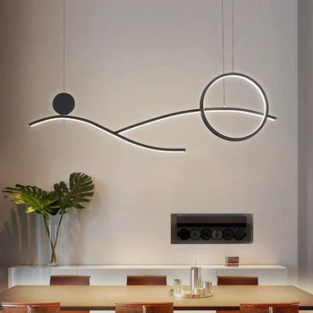 Restaurant Nordic candelabru modern, simplu personalității creative bar, recepție candelabru 220 V de uz casnic lampă sala de mese laCD